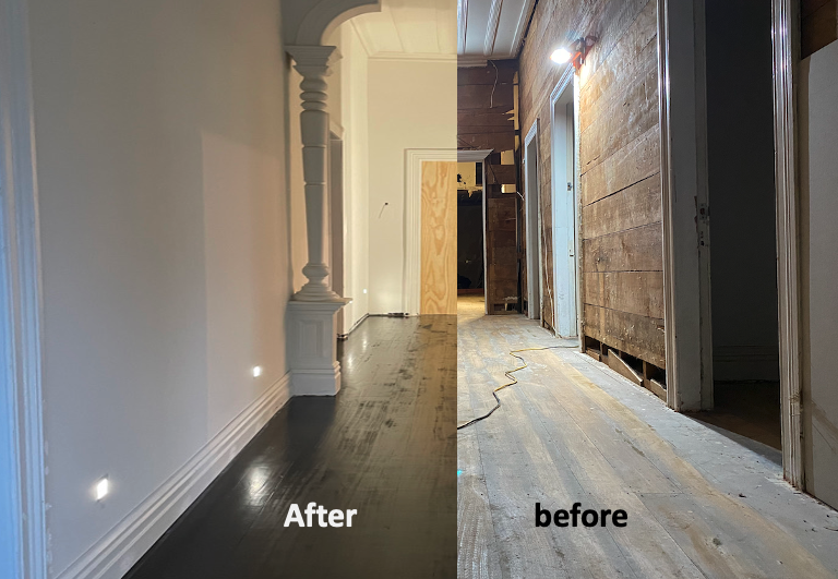 Before & after restoration
